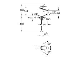 Смеситель для умывальника Grohe BauFlow (23752000)