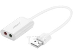 Кабель/переходник Ugreen US205 / 30143 (0.15м, белый)
