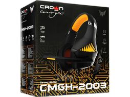 Наушники-гарнитура Crown CMGH-2003 (черный/оранжевый)