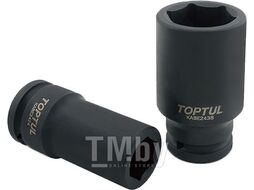Головка ударная 3/4" 24мм 6гр. глубокая TOPTUL (KABE2424)