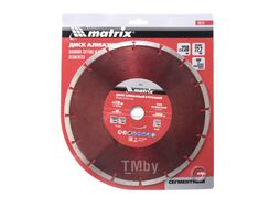 Диск алмазный отрезной сегментный, 230 х 22,2 мм, сухая резка MATRIX Professional 73177