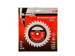 Пильный диск по дереву, 130 х 20мм, 36 зубьев + кольцо 16/20 MATRIX Professional 73203