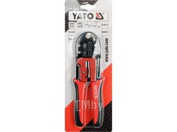 Пресс-клещи 200мм 2-х функц. (RJ45, RJ11, CAT.5, SK5) HRC42-48 Yato YT-2243