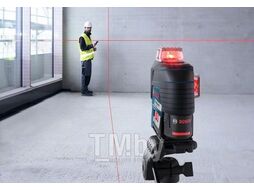 Нивелир лазерный линейный BOSCH GLL 3-80 C в кор. (проекция: 3 плоскости 360, до 120 м, +/- 0.20 мм/м, резьба 1/4, 5/8")