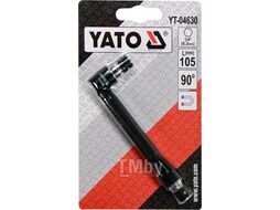 Держатель магнитный угловой 105мм для бит 1/4" Yato YT-04630
