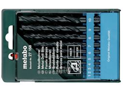 Набор сверел по металлу, 10 шт, Metabo 627158000