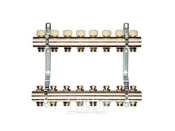 Коллекторная группа без расходомеров в сборе, 1"х8 вых. Евроконус 3/4" General Fittings