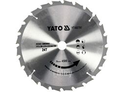 Диск пильный с напаянными зубцами из твердых сплавов 315/30 24T Yato YT-60790