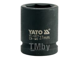 Головка торцевая ударная 3/4" 6гр. 27мм L53мм CrMo Yato YT-1077