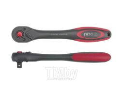 Трещотка с пластм ручкой 72з. 1/4 144мм YATO YT-0290