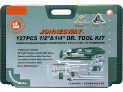 Набор инструмента универсальный 1/2", 1/4"DR, 127 предметов Jonnesway S04H524127S