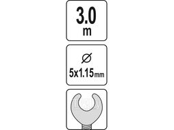 Трос сантехнический 5ммх3м Yato YT-25001