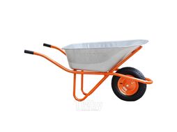 Тачка строительная BRADO 130 expert PRO (до 130 л, до 300 кг, 1x4.00-8, пневмо, ось 16x100)