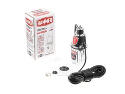 Насос вибрационный (колодезный) Hammer NAP250U(10) 250Вт 1050л/ч высота 80м кабель 10м верхний забор воды 587738