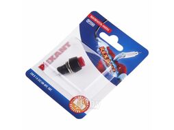 Выключатель-кнопка 250V 1А (2с) ON-OFF красная Micro (PBS-20А) REXANT (в упак. 1шт.)