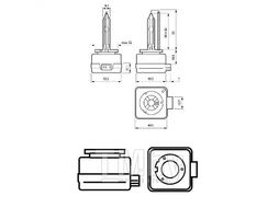 Автолампа (872790036072133) ксеноновая D1S WhiteVision (gen 2) S1 PHILIPS 85415WHV2S1