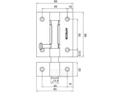Шпингалет Apecs DB-02-80-G