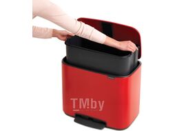 Мусорное ведро Brabantia Bo Pedal Bin / 121401 (36л, красный)