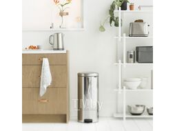 Мусорное ведро Brabantia Pedal Bin NewIcon / 114366 (30л, стальной полированный)