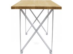 Обеденный стол Buro7 Призма Классика 180x80x76 (дуб натуральный/белый)
