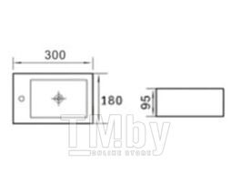 Умывальник CeramaLux N9048GTR
