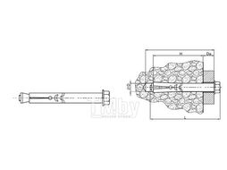 Анкерный болт EKT М10х12х80 (упак/50шт) C70016