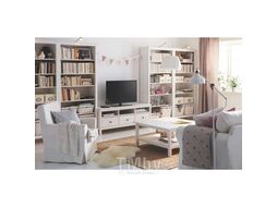 Стеллаж Ikea ХЕМНЭС 403.734.27 белая морилка 90x197 см