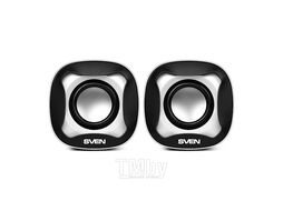 Акустика Sven 170 2.0 5Вт, 100-20000Ghz, Пластик, Black-White