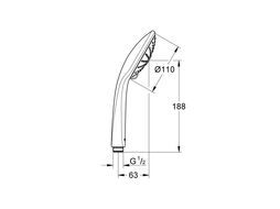 Душевая лейка Grohe Euphoria (27221000)