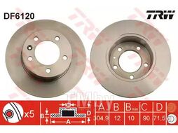 Диск тормозной RENAULT: MASTER IV 10-