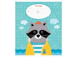 Тетрадь ArtSpace Рисунки. Happy Animals / Т18л-35201 (18л, линейка)