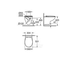 Унитаз подвесной Grohe Bau Ceramic с сиденьем микролифт (39351000)