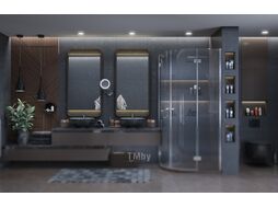 Душевой уголок Ambassador Set 100x100 / 12011102-ST1 (с душевым трапом)