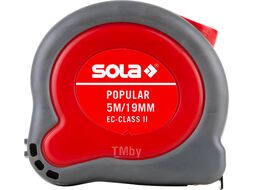 Рулетка 5м/19мм "Popular" PP 5m (SOLA) (50024301)