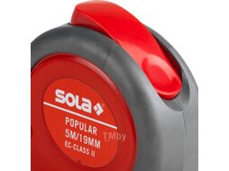 Рулетка 5м/19мм "Popular" PP 5m (SOLA) (50024301)