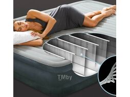Надувная кровать Full Mid Rise, 137х191х33 см, встр. электрич. насос, INTEX