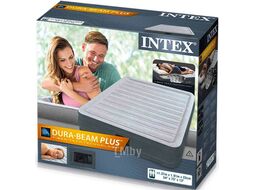 Надувная кровать Full Mid Rise, 137х191х33 см, встр. электрич. насос, INTEX