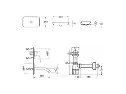 Умывальник Lavinia Boho Bathroom Sink Slim 21510028 (со смесителем)