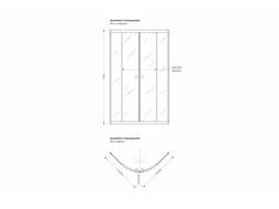 Душевой уголок МетаКам Classic Black 90x90 / ШПS_013572 (прозрачное стекло)