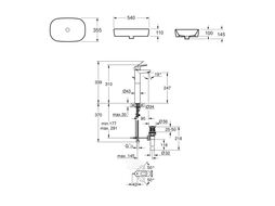 Комплект 2 в 1 Bathroom Sink Slim Lavinia Boho 21510220