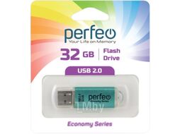 Usb flash накопитель Perfeo 32GB E01 / PF-E01G032ES (зеленый)
