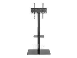Напольная стойка с кронштейном для телевизора 32"-55" дюймов REXANT с дополнительной полкой для медиаоборудования серия Profi