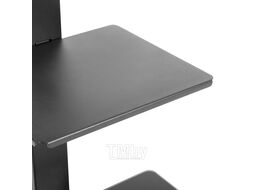 Напольная стойка с кронштейном для телевизора 32"-55" дюймов REXANT с дополнительной полкой для медиаоборудования серия Profi