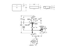 Умывальник Lavinia Boho Bathroom Sink Slim 21510389 (со смесителем)
