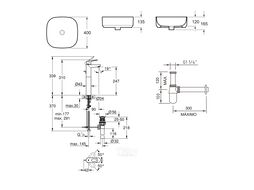 Умывальник Lavinia Boho Bathroom Sink Slim 21510234