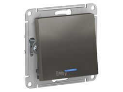 Переключатель AtlasDesign 1-клавишный с подсветкой, сталь Schneider Electric ATN000963