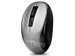 Мышь Sven RX-255W Wireless, (2,4 GHz, 3+1кл. 800-1600DPI) Grey