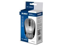 Мышь Sven RX-255W Wireless, (2,4 GHz, 3+1кл. 800-1600DPI) Grey