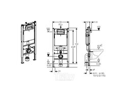 Инсталляция Geberit Duofix в комплекте с кнопкой смыва Delta 51 (458.126.00.1+115.105.21.1)