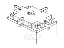 Аккумулятор M6, 12Ah, 200A, L+, 150x87x145mm (M6018, 512014010, YTX14-4,YTX14-BS), moto/snow BOSCH 0092M60180